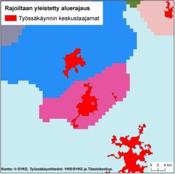 etäisyydellä sijaitsevista ruuduista.