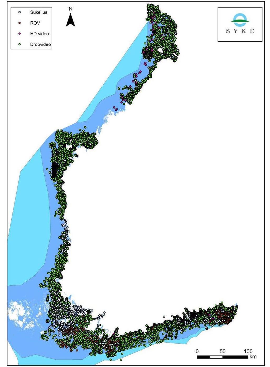 2.3 Biologiset maastokartoitukset YM:n Itämerimomentin rahoituksella tehdyt inventoinnit ovat vuosina 2011-2013 seuranneet pääosin koordinaation vuonna 2011