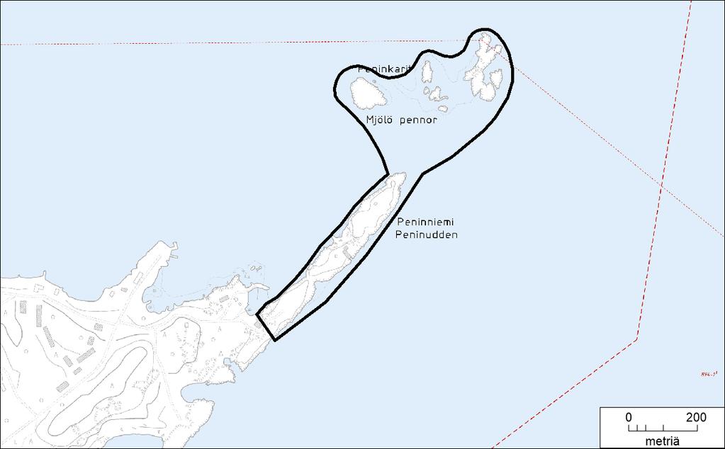 44. Peninniemi Peninkarit Pinta-ala 19,43 ha Peninniemi on Isosaaren kallioinen koilliskärki. Niemi on lähes 500 metrin pituinen, mutta alle sadan metrin levyinen.