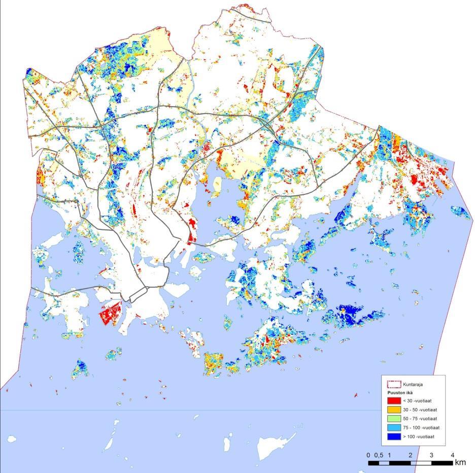 Helsingin luonnonsuojeluohjelma 2015 2024 ja metsäverkostoselvitys, korjattu ehdotus 32 (143) 29.9.2015 Kuva 7.