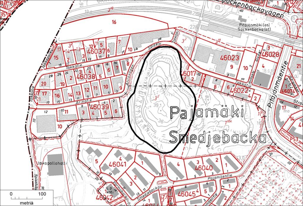 4. Patterinmäki Pinta-ala 5,11 ha Pajamäen Patterinmäki on komeimpia ja parhaiten säilyneitä Helsingin maalinnoitusketjun kallioita.