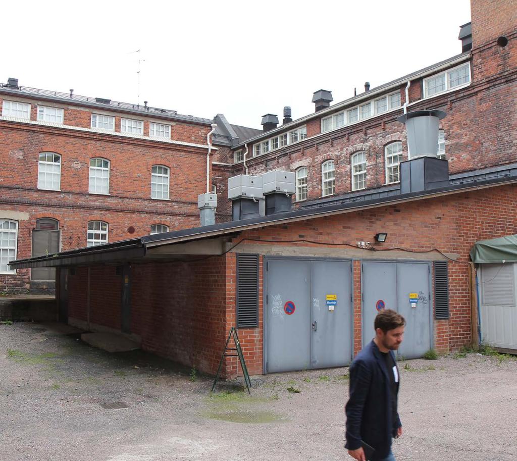 5 Massansekoitusosaston laajennusosa / muuntamo Rakennusvuosi 1961 Erik Lindroos Käyttötarkoitus urkamisen perustelut Massansekoitusosaston laajennusosaksi suunniteltu 1-kerroksinen