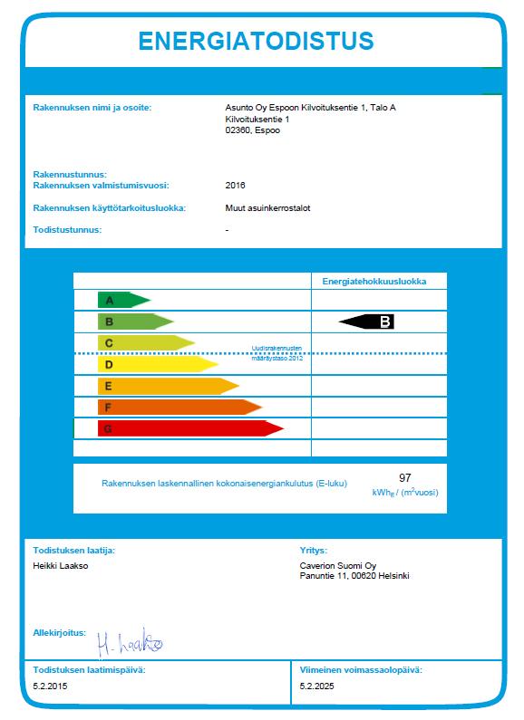 kokonaisenergia-tehokkuuskertoimen avulla. Uusiutuvan energian vähimmäismäärälle on asetettu vähimmäisvaatimuksia ja rakennusosille minimivaatimuksia.