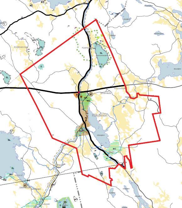 Ote Satakunnan maakuntakaavasta (Kiikoinen) Kiikoinen Hyväksytty 17.12.