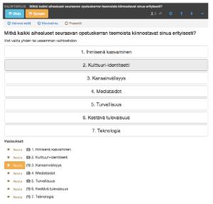 Luo uusi äänestys-aktiviteetti Äänestys-aktiviteetille (rating) tulee luontivaiheessa antaa ainoastaan nimi eli otsikko.