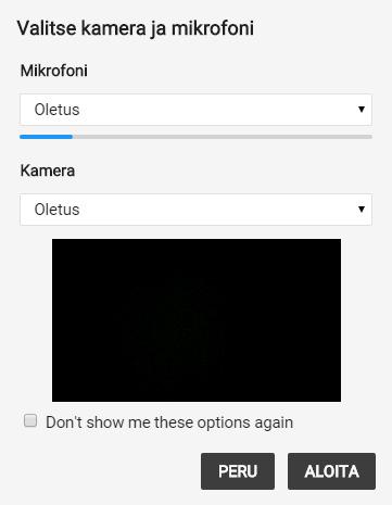 Yhteyden avaaminen selaimella Avaa selaimella linkki: https://meetnow.