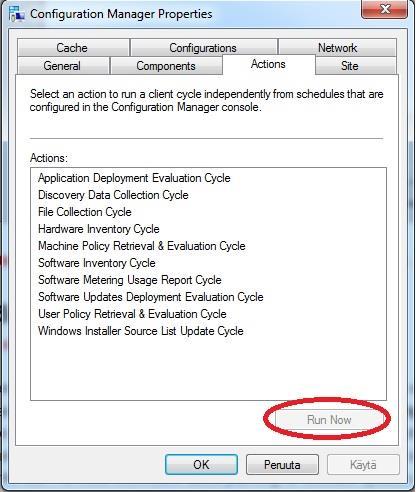 toimenpiteitä halutaan ajettavan asiakaskoneelle välittömästi.