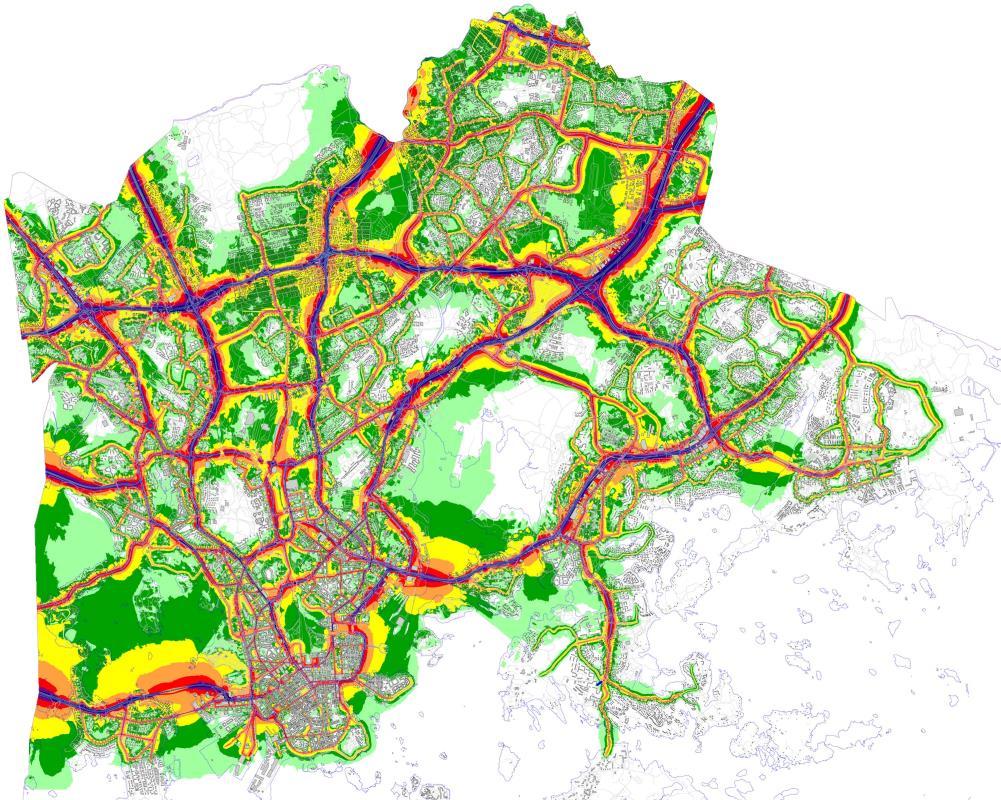 Miksi melua vaimentava päällyste? Rengasmelu on dominoiva, kun nopeus ~40-80 km/h. Alemmissa nopeuksissa moottori, ylemmissä ilmanvastus. Soveltuu juurikin katuympäristöön.