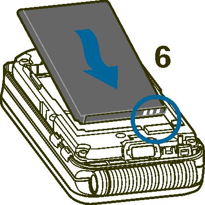 kontaktipinta tulee alaspäin (4). Varmista, että SIM-kortti on asennettu oikein.