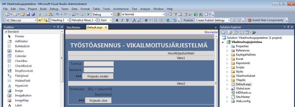 3 Työkalut Tässä luvussa käydään läpi järjestelmän toteutuksessa käytetyt ohjelmat. 3.