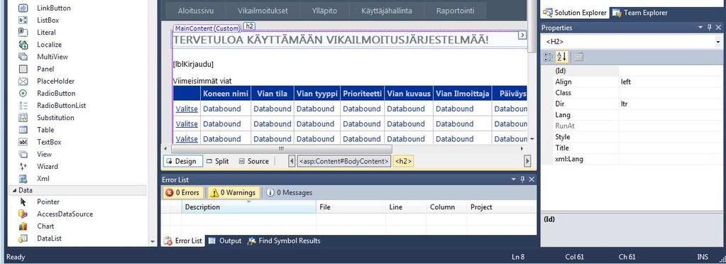 voidaan kehittää muun muassa erilaisia Windows-, verkko- ja mobiilisovelluksia (8)(Kuva 3.1). Kuva 3.