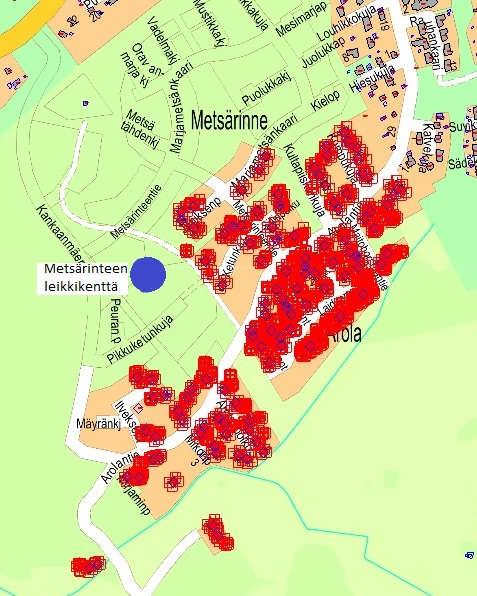 3.1.1 Investoinnit Metsärinteen uuden leikkikentän rakentaminen vuonna 18 Arolan alue on tärkein kaupungin uusien omakotitonttien myynti- ja rakentamiskohde Orimattilan keskustasta-alueella.