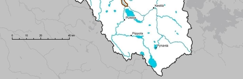 2 Alueet, joista on otettu ilmakuvat vuoden 2000