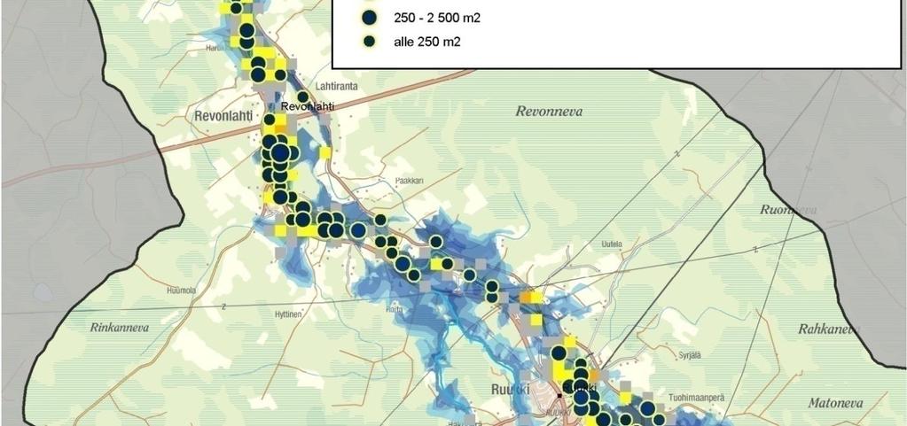 2 Karkealla tulva-alueella olevien