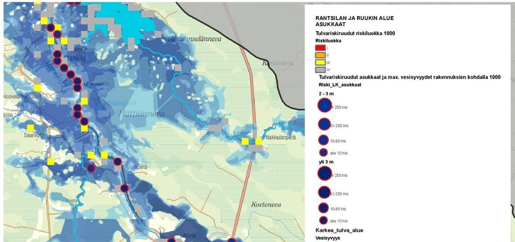 Tulvariskien alustava arviointi Siikajoen vesistöalueella 40