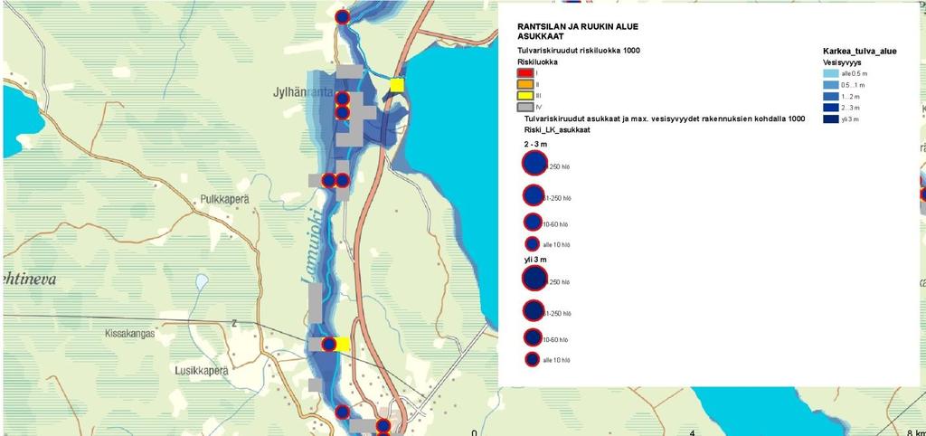 Tulvariskien alustava arviointi Siikajoen