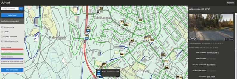 20 Liikenneviraston ohjeita 29/2017 4 Pysäkkitietojen ylläpito Digiroadjärjestelmässä 4.1 Digiroad-ylläpitosovellus 4.1.1 Ylläpitosovellus työkaluna Suositeltavin työkalu pysäkkien ylläpitoon Digiroadissa on verkkoselaimella toimiva Digiroad-ylläpitosovellus.