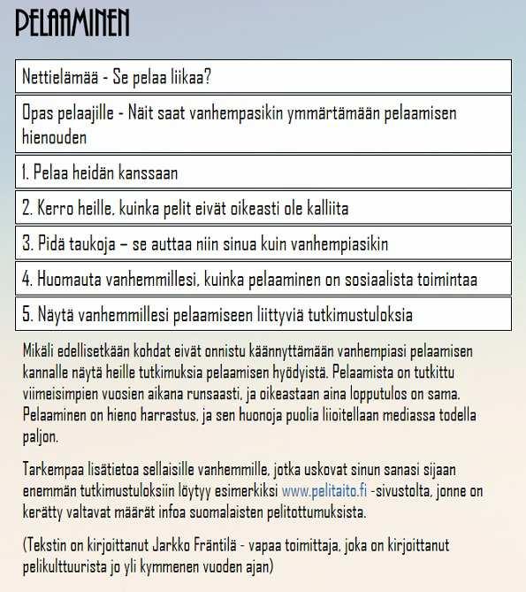 4.7.5 Näytä vanhemmillesi