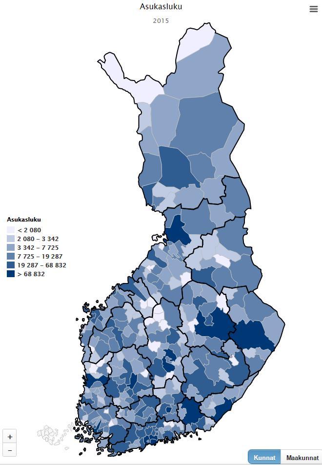 Tarkastelutasot Koko maa Kunta Aluehallintovirasto