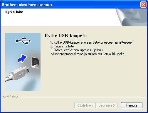 TÄRKEÄÄ ÄLÄ kytke vielä USB-kpeli. Jos tietokoneess on käynnissä ohjelmi, sulje ne. Näytöt sttvt oll erilisi eri käyttöjärjestelmissä. CD-ROM sisältää SnSoft PperPort 12SE -ohjelmiston.