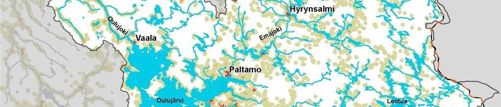 (Lähde Tilastokeskus 2009) Kunta 2005 2040 Muutos Muhos 8 082 8 669 +7,3 % Oulu 129 173 146 671 +13,5 % Utajärvi 3 220 2 788-13,4