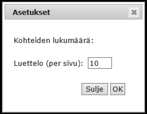 Voit asettaa Asetuksista sivulle haluamasi määrän hakutuloksia (helpottaa esimerkiksi tulosten katselua mobiililaitteella) Ulkomaiset sanat ja yhdyssanat Ulkomaisten sanojen oikeinkirjoitus voi