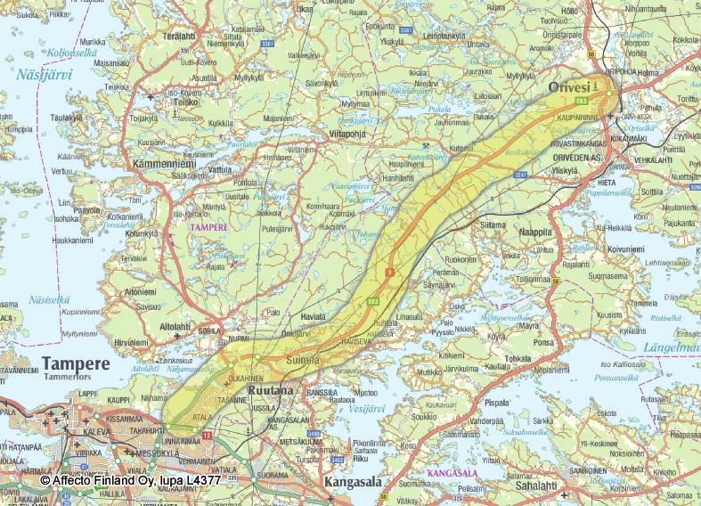 10 Valtatien 9 parantaminen välillä Tampere Orivesi Hankearviointi HANKKEEN KUVAUS 2 HANKKEEN KUVAUS 2.