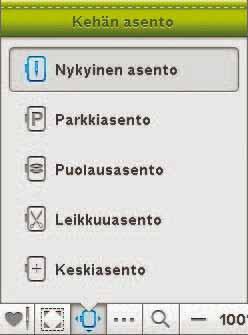 8 Kirjontatila SMART SAVE tallentuvat muistiin kirjonan aikana tai sammuttaessasi virran koneesta ennen kuin kuvio on valmis.