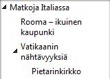 Siirry suunnistusruudun Kirjanmerkit (Bookmarks) välilehdelle. 2. Valitse kirjanmerkki, jonka kohteen haluat määrittää tai vaihtaa. 3. Selaa esiin sivu tai sen kohta, johon kirjanmerkin tulee viitata.