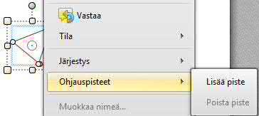 Aluetyökalu (Area Tool) - alueen pinta-ala. Osoita mittauksen aloituskohtaa ja napsauta vuorotellen jokaiseen alueen kulmapisteeseen ja kaksoisnapsauta lopetuskohtaan.