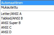 sivujen pienentämiseksi tai suurentamiseksi ja tiedostosta tulostuvien määrää ja sivujen järjestystä arkilla. Valitse ominaisuusikkunassa välilehti Paperi (Paper).