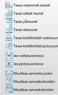 Useiden kenttien valitseminen Useita kenttiä valitset siten, että napsautat ensimmäiseen kenttään ja pidät Ctrlnäppäintä painettuna samalla kun napsautat viimeiseen valittavaan kenttään.