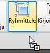 Valitse luettelosta Luokat (Categories), mihin toimintoluokkaan lisättävä painike kuuluu. 3. Valitse painike ruudusta Komennot (Commands) ja vedä se haluamaasi työkaluriviin sopivaan väliin.