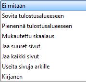 94 PDF-XChange ja Editor Plus 6.0 Kohdasta Osajoukko (Subset) voit valita tulostettavaksi erikseen parilliset (Even Pages Only) ja parittomat sivut (Odd Pages Only).