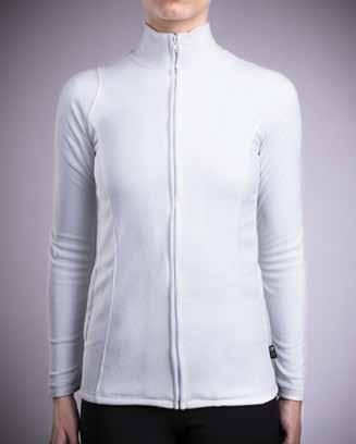 SPARKLE FLEECE -TAKKI Sporttinen naisten fleece-takki on kapealinjainen ja siinä on korkea pystykaulus sekä vauhdikkaassa