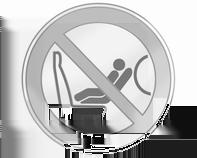 Istuimet, turvajärjestelmät 49 SK: NIKDY nepoužívajte detskú sedačku otočenú vzad na sedadle chránenom AKTÍVNYM AIRBAGOM, pretože môže dôjsť k SMRTI alebo VÁŽNYM ZRANENIAM DIEŤAŤA.