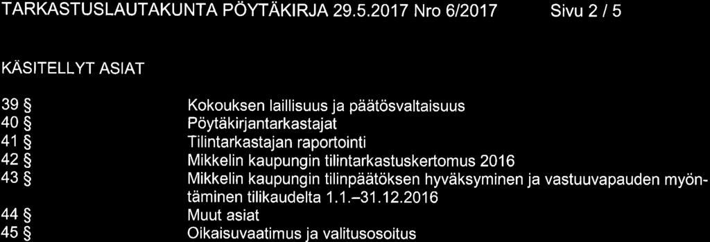 TARKASTUSLAUTAKUNTA PÖYTAKIRJA2}.5.