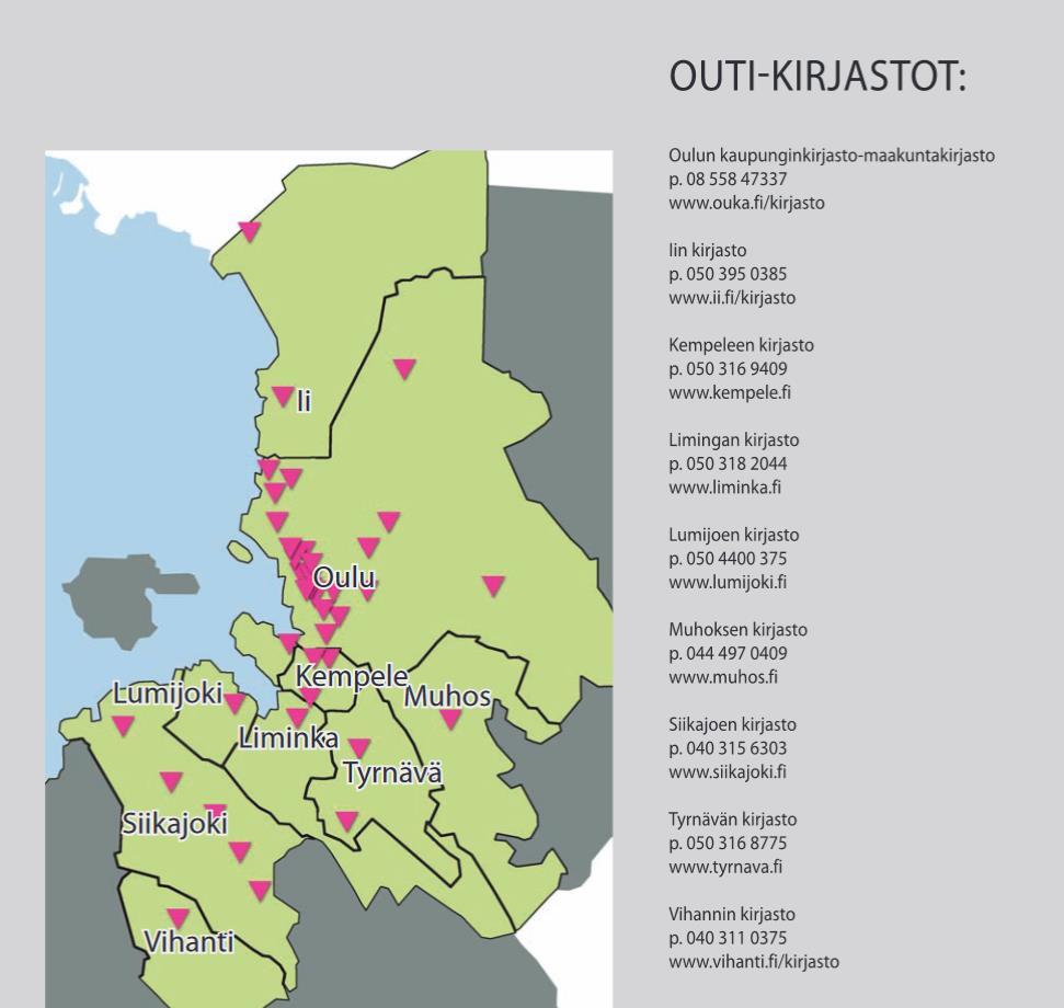 Vuonna 2012 Oulun kaupunginkirjasto liittyi ympäristökuntien