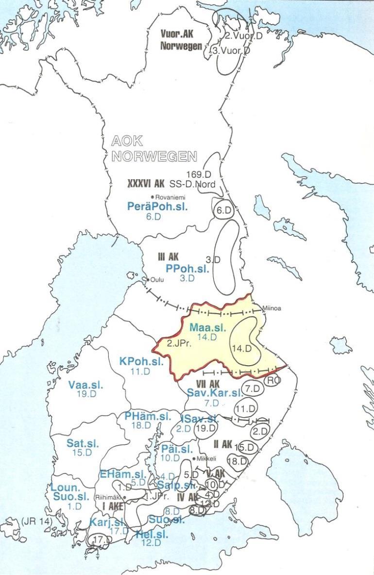 Armeijan uudelleenjärjestelyt Puolustusvoimat keväällä 1941 Jatkosodan historia osa 1 s.