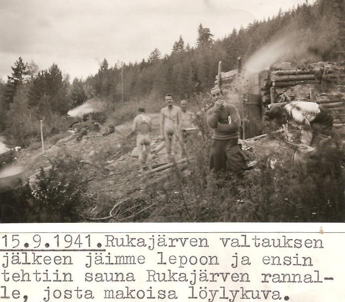 10 alkoi marssi Vansjärven eteläpuoliseen maastoon ryssän huoltotietä, jossa yöpyminen. 13.9 klo 7.