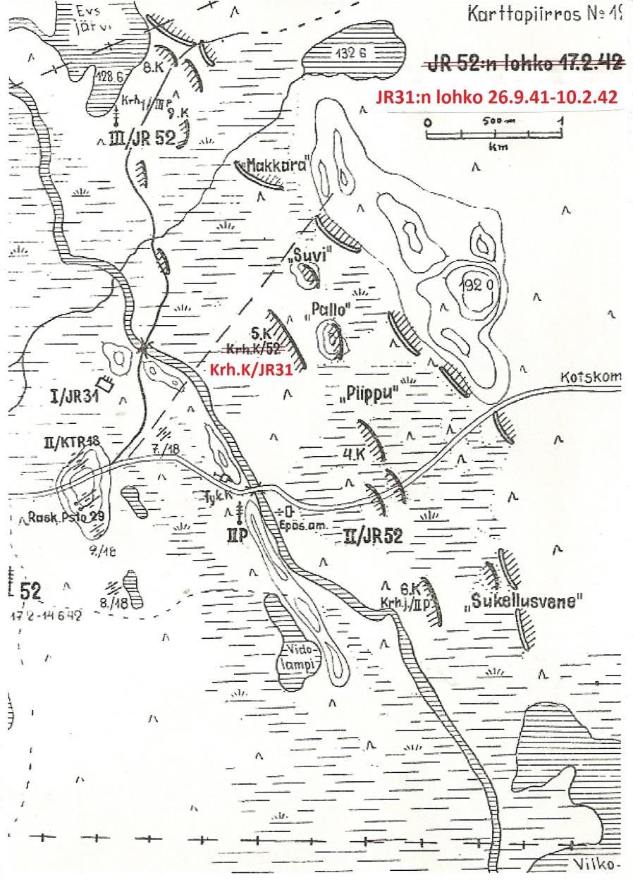 JR52:n lohkon, vaihto 24/25.9 välisenä yönä. 14.