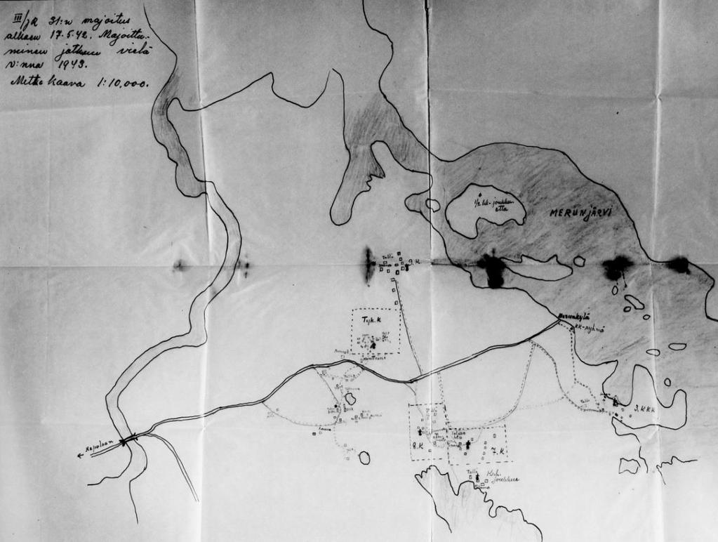 Taustavarmistus Ontrosenvaarassa Maaliskuussa 1942 saapui Sallan suunnalta 14.divisioonan käyttöön 12.prikaati.