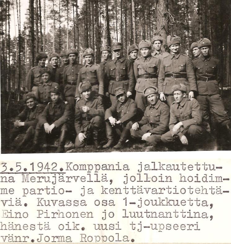 partio (1+4) Tsolman kylän partio (1+9) Kiimasjärven partio (1+4)