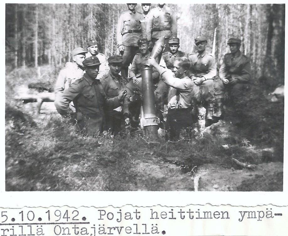 Lohkon puolustuksen on nojauduttava kiinteisiin puolustusasemiin alueella Ontajärven kylä v.s. koord.