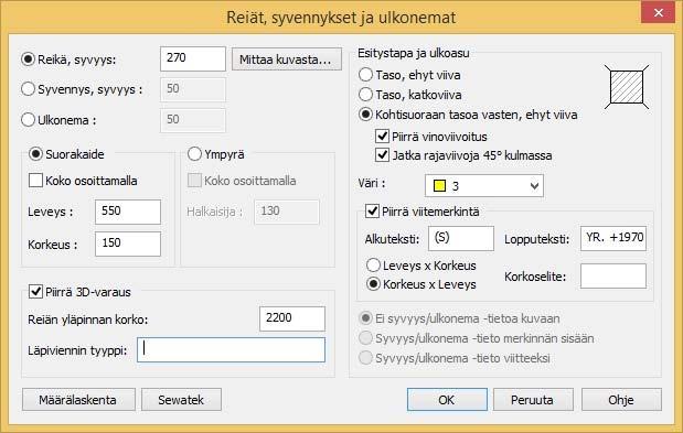 AcadS NOTE kentän korvaaja Jos sähkösuunnittelijalla on käytössä