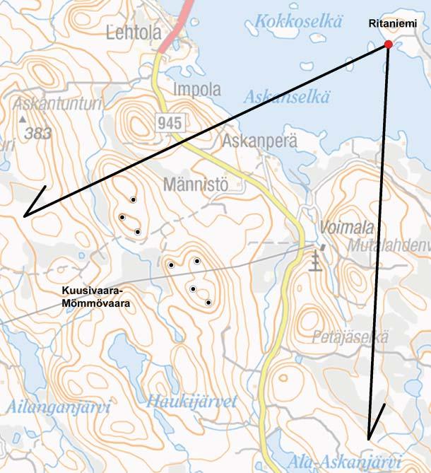 Alle 20 kilometrin etäisyydellä sijaitsevat asumisen alueet: Luusua ja Ulkuniemi Perävaara Luusua ja Ulkuniemi Luusuan ja Ulkuniemen kylät sijaitsevat Karmijärven eteläisimmällä rannalla.