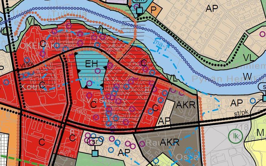 Kaava on tarkoitus saada hyväksymiskäsittelyyn vuoden 2015 aikana. Osayleiskaavaluonnoksessa suunnittelualueelle on osoitettu: Keskustatoimintojen alue (C). Alue on tarkoitettu asemakaavoitettavaksi.