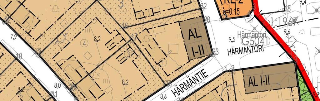 vahvistanut 8.7.1957. Asemakaavassa suunnittelualue on asuinrakennusten korttelialuetta (A).