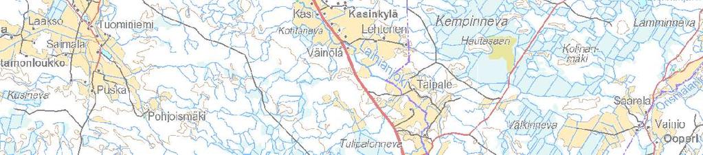 Rakennettava tai kunnostettava huoltotie 110 kv ilmajohto Vaihtoehto 2: