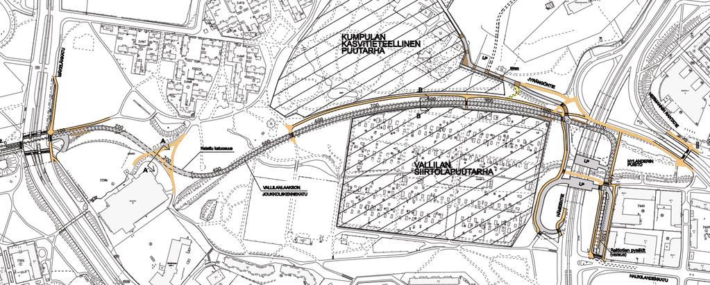 Ote Kalasataman raitioteiden yleissuunnitelmaluonnoksesta 5 (13) Vallilanlaaksontien joukkoliikennekadun